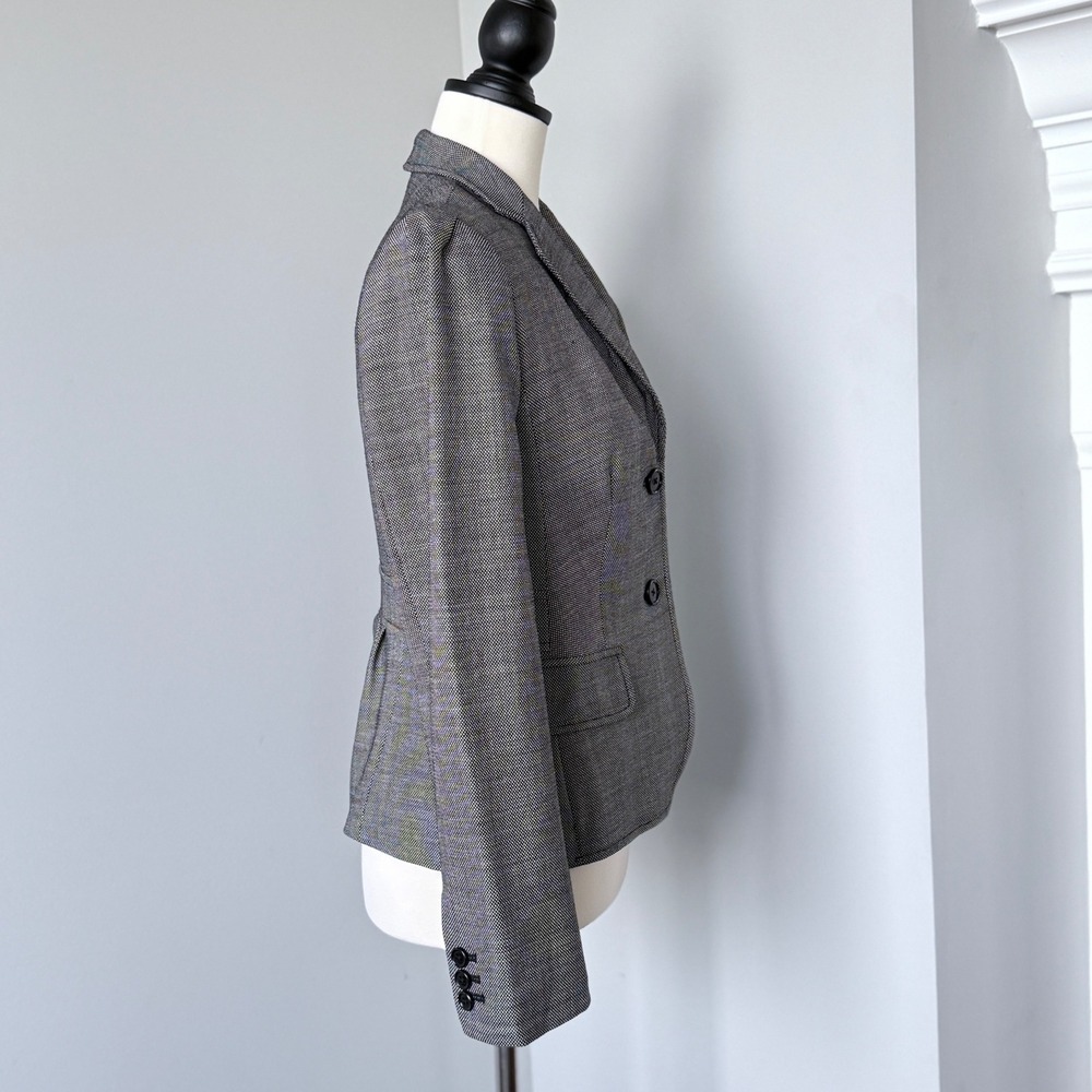 Banana Republic Gray Wool Blend Blazer Womens Size 4 Business Casual - Picture 4 of 11
